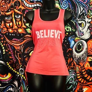 HYPR ‘Believe’ Women’s Workout Sweat-Wicking Top Size S